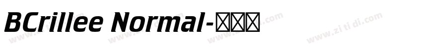 BCrillee Normal字体转换